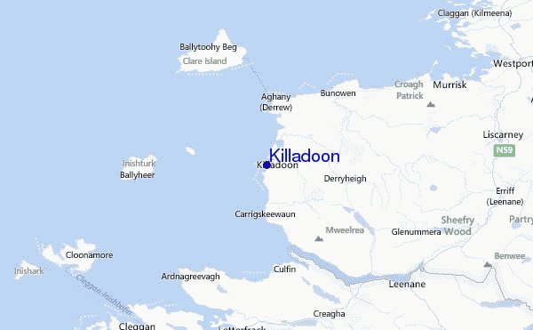 Killadoon Location Map