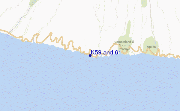 locatiekaart van K59 and 61