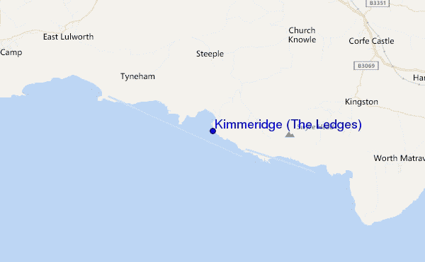 locatiekaart van Kimmeridge (The Ledges)
