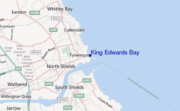 locatiekaart van King Edwards Bay