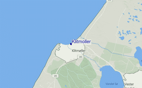 locatiekaart van Klitmoller