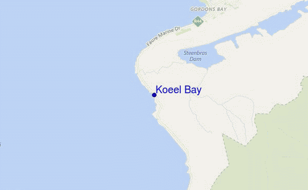 locatiekaart van Koeel Bay