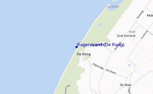 locatiekaart van Kogerstrand (De Koog)