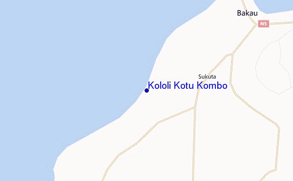 locatiekaart van Kololi Kotu Kombo