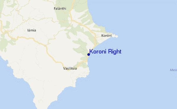 locatiekaart van Koroni Right