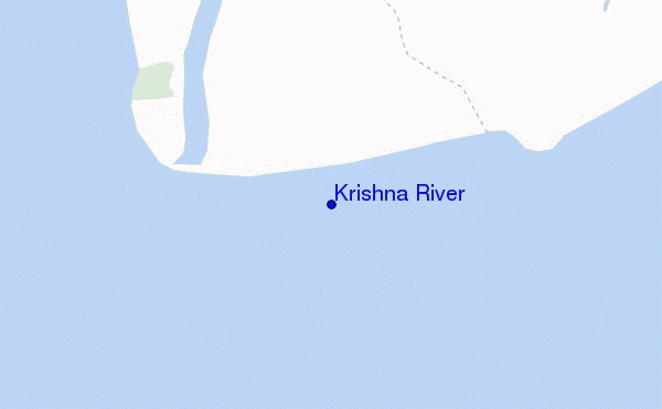 locatiekaart van Krishna River