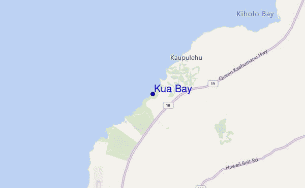 locatiekaart van Kua Bay