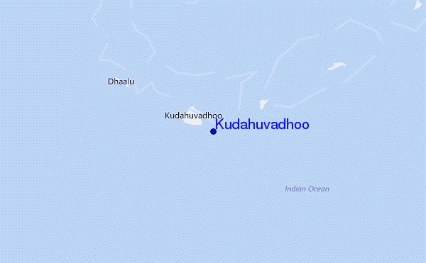 locatiekaart van Kudahuvadhoo