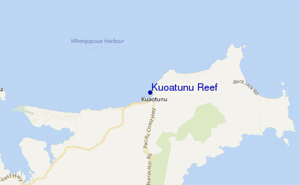 locatiekaart van Kuoatunu Reef