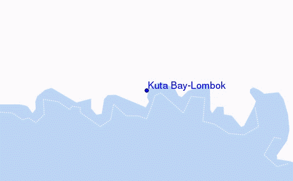 locatiekaart van Kuta Bay-Lombok