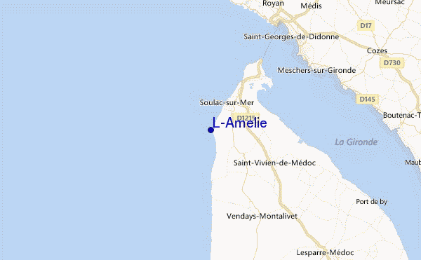 L'Amelie Location Map