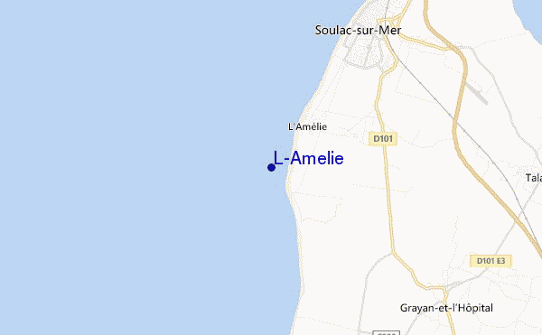 locatiekaart van L'Amelie