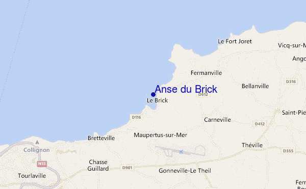 locatiekaart van Anse du Brick