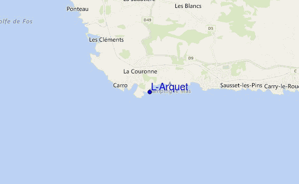 locatiekaart van L'Arquet