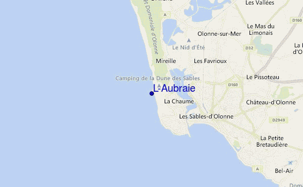 locatiekaart van L'Aubraie