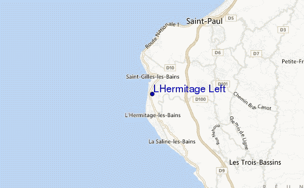 locatiekaart van LHermitage Left