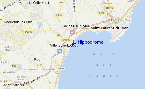 locatiekaart van L'Hippodrome