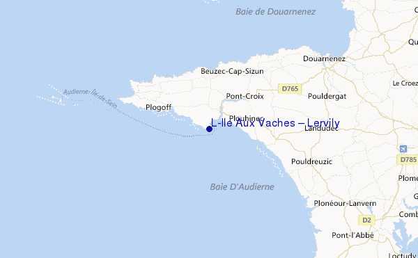 L'Ile Aux Vaches – Lervily Location Map