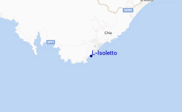 locatiekaart van L'Isoletto
