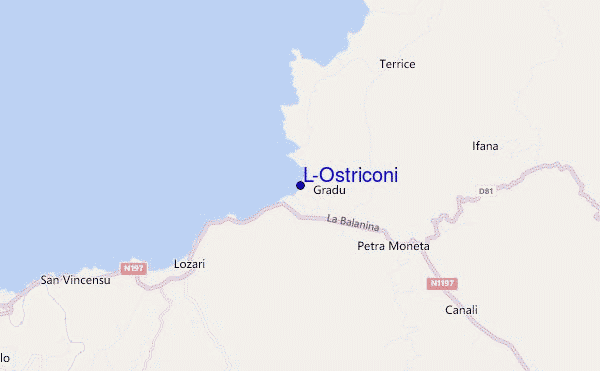 locatiekaart van L'Ostriconi