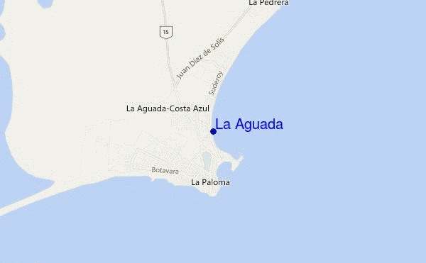 locatiekaart van La Aguada
