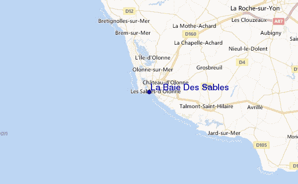 La Baie Des Sables Location Map
