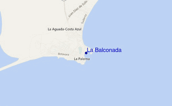 locatiekaart van La Balconada