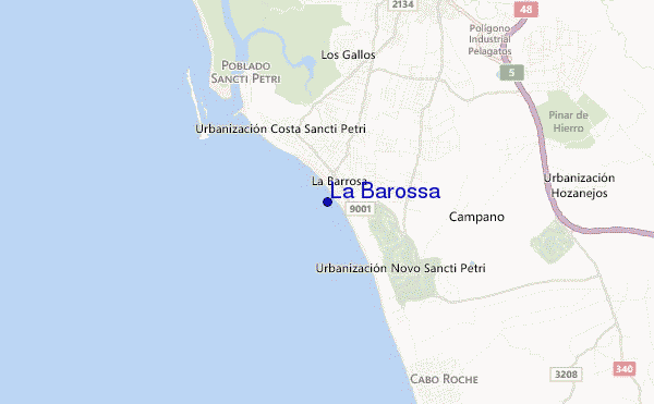 locatiekaart van La Barossa