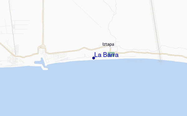 locatiekaart van La Barra