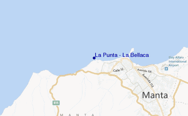 locatiekaart van La Punta - La Bellaca