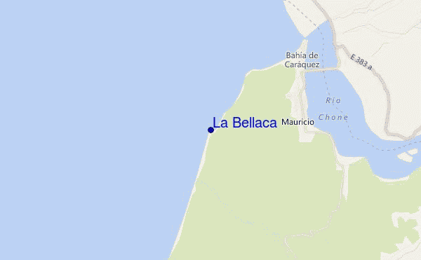 locatiekaart van La Bellaca