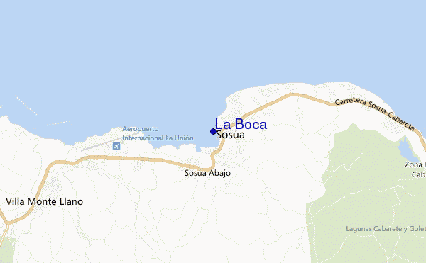 locatiekaart van La Boca