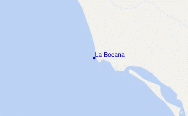 locatiekaart van La Bocana