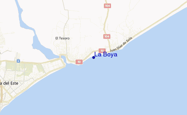 locatiekaart van La Boya