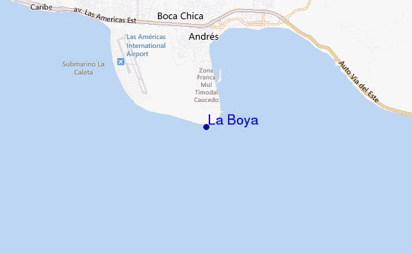 locatiekaart van La Boya