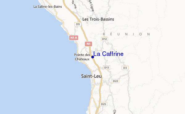 locatiekaart van La Caffrine