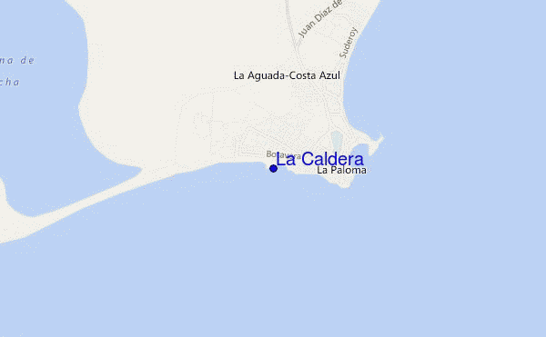 locatiekaart van La Caldera