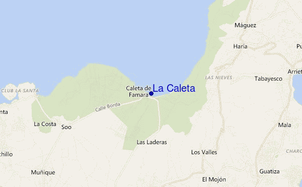 locatiekaart van La Caleta