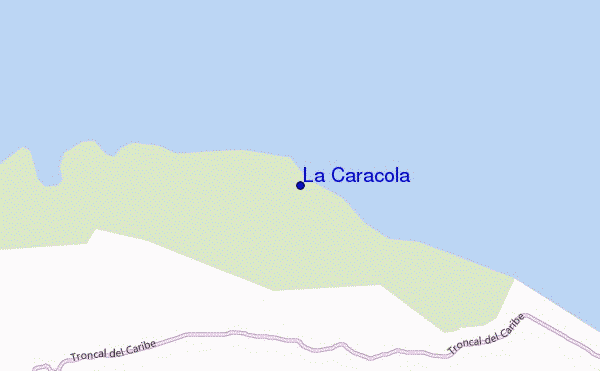 locatiekaart van La Caracola