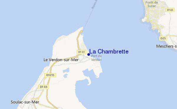 locatiekaart van La Chambrette