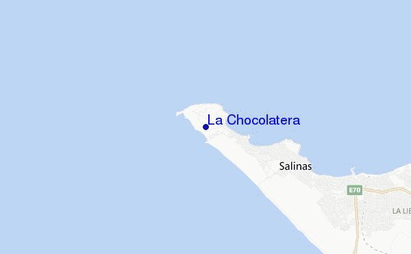 locatiekaart van La Chocolatera