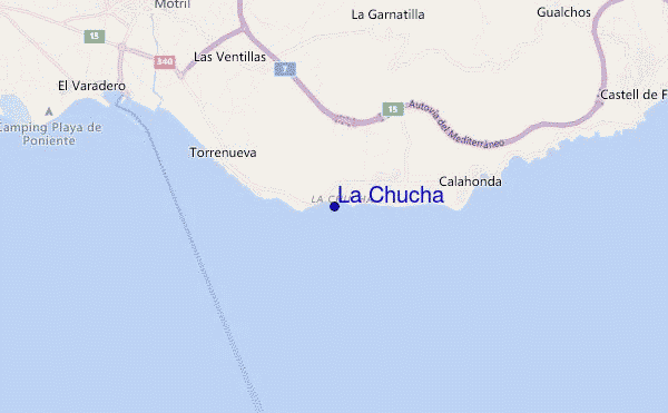 locatiekaart van La Chucha