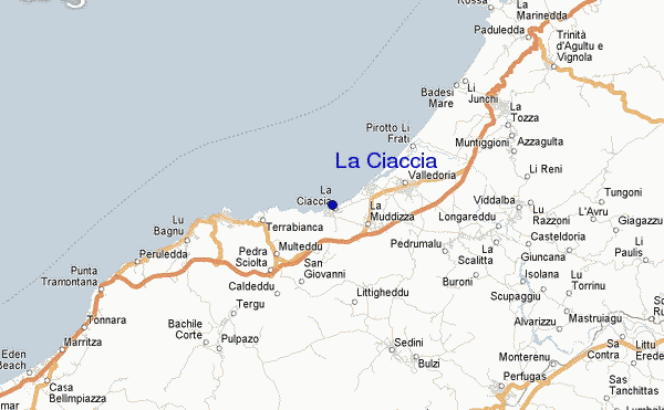 locatiekaart van La Ciaccia