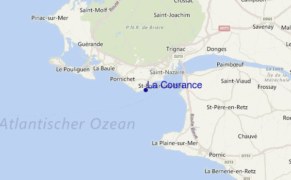 La Courance Location Map