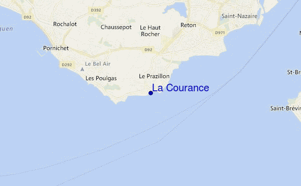 locatiekaart van La Courance