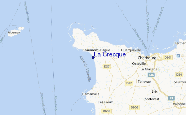 La Crecque Location Map