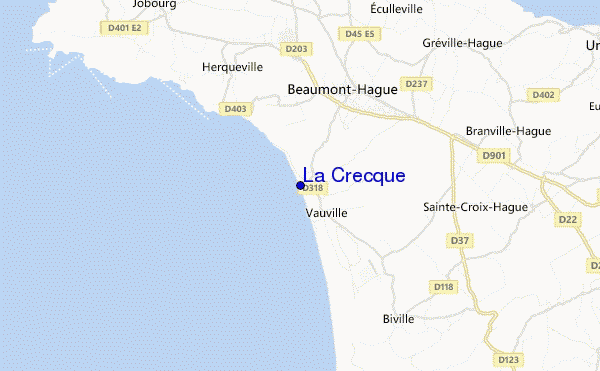 locatiekaart van La Crecque
