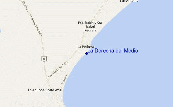 locatiekaart van La Derecha del Medio