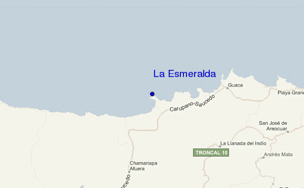 locatiekaart van La Esmeralda