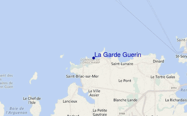 locatiekaart van La Garde Guerin